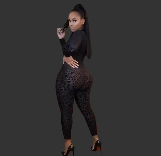 🔥Leopard Sheer One Piece Set- Main Character Energy