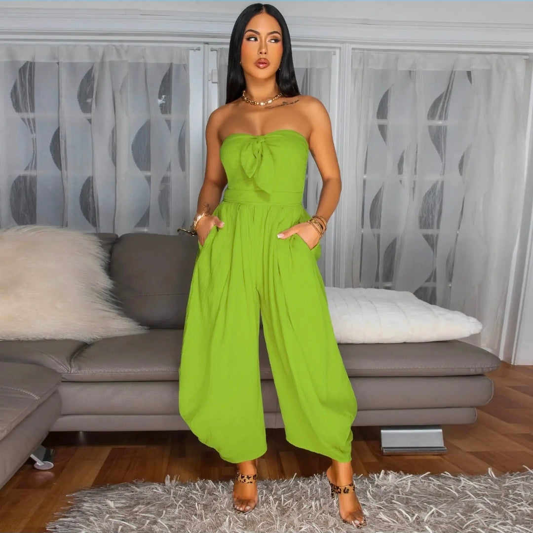 Island Breeze Bow Jumpsuit