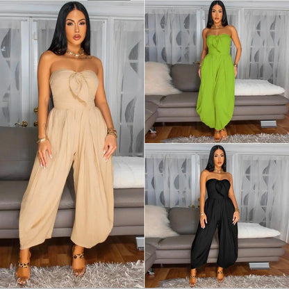 Island Breeze Bow Jumpsuit